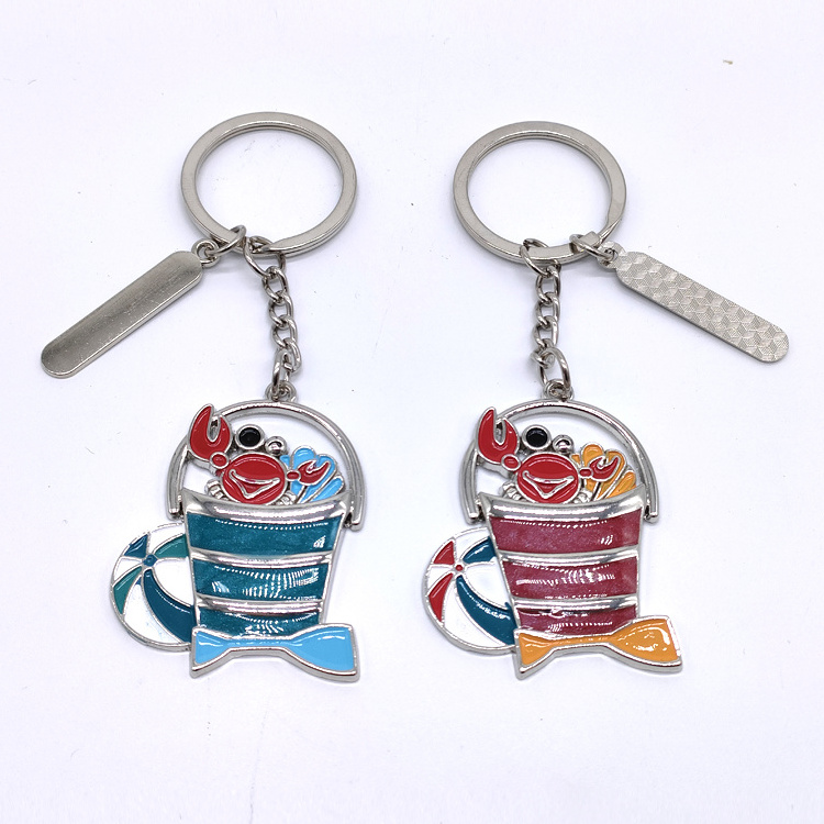 Customized Logo Metal Zinc Alloy Island Tropical Beach Chair Souvenir Party Favors Gift Keychain