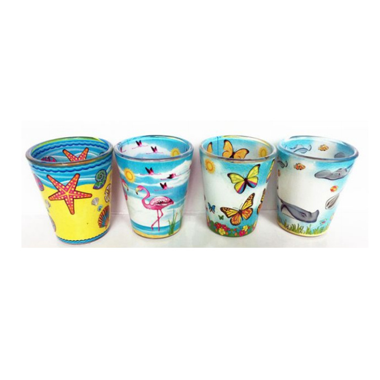 Custom logo handmade 1.5 oz cancun souvenir mexican shot glasses