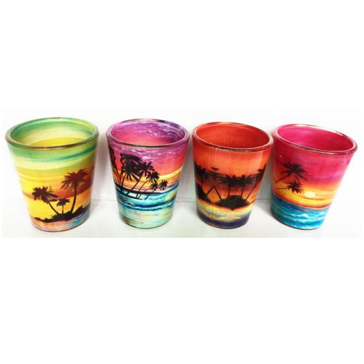 Custom logo handmade 1.5 oz cancun souvenir mexican shot glasses