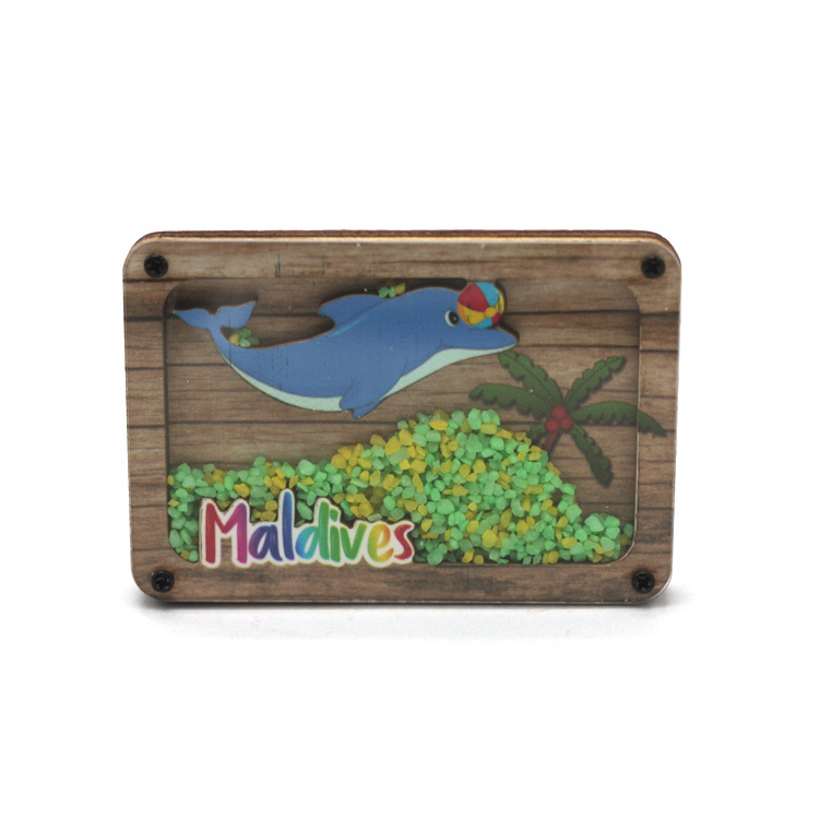 Custom Wood Magnet Fiji Maldives Tahiti Tourist Souvenir Fridge Magnet