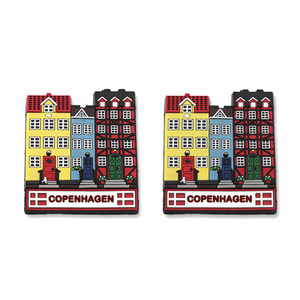 Custom printing pvc denmark fridge magnets copenhagen souvenir