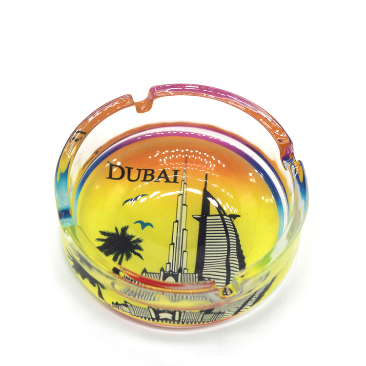 Dubai souvenir set custom Dubai keychain snow globe ashtray figurine fridge magnet ceramic plate