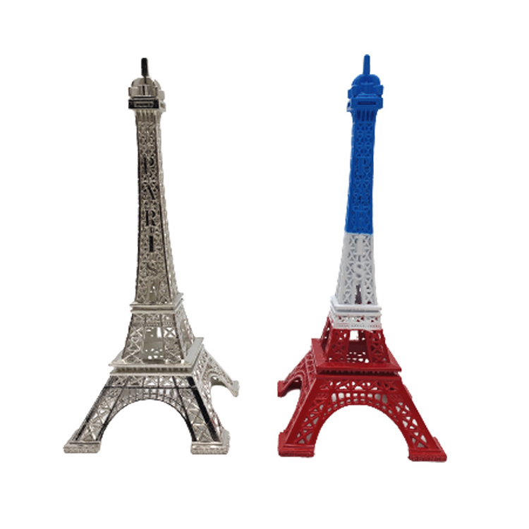 Wholesale  custom metal zinc alloy tourist souvenirs large eiffel tower statue decor