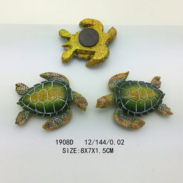 Hot Sale Beach Souvenir Design Florida Miami Resin Sea Turtle Fridge magnet