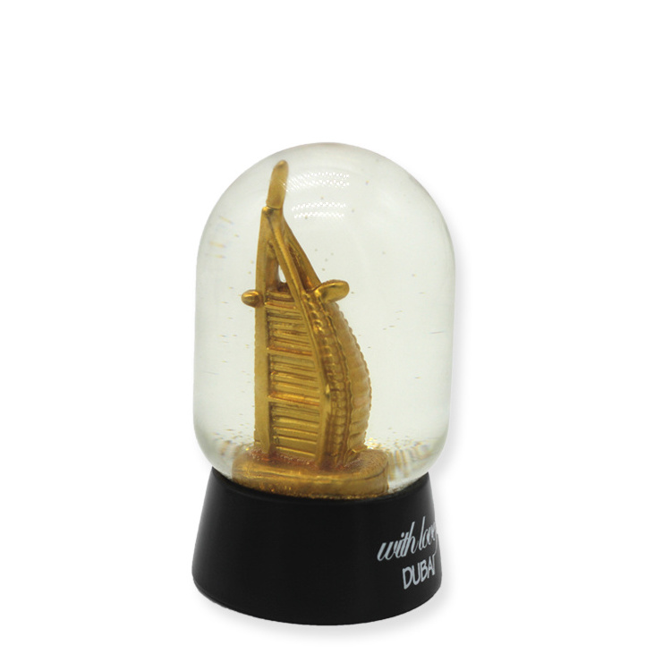 Wholesale country building resin snow globe custom souvenirs snowball cities