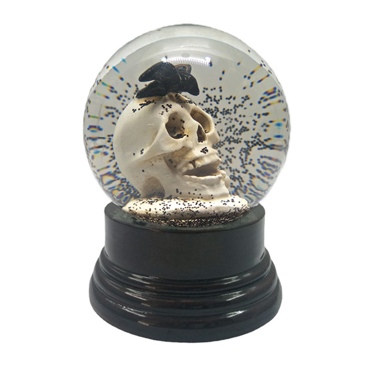 Customized resin building water ball dubai souvenir luxury snow globe