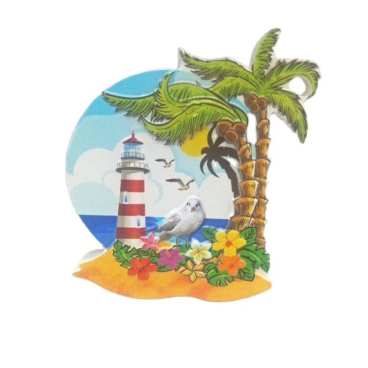 Wholesale custom resin printed puerto rico souvenirs fridge magnet