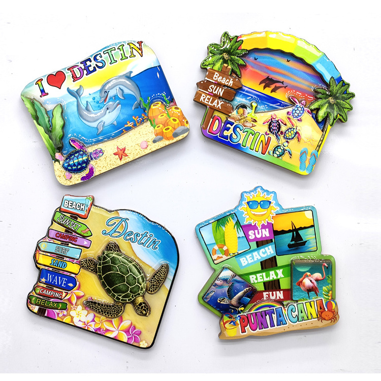 Factory customized mdf beach fiji islands souvenirs fridge magnet