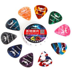 Bullfighter 100A Acoustic Electric Celluloid Plectrum Various Colors 6 thickness 0.46/0.73/0.81/1mm Guitar Picks