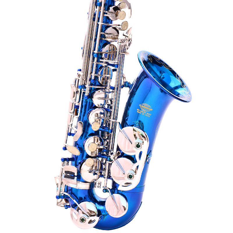 Blue Of Silver With Nickel Plated Brass Instrument Accessories Professional Eb OEM China Sax Alto Saxophone