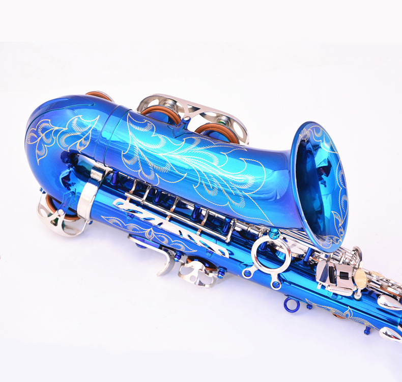 Blue Of Silver With Nickel Plated Brass Instrument Accessories Professional Eb OEM China Sax Alto Saxophone