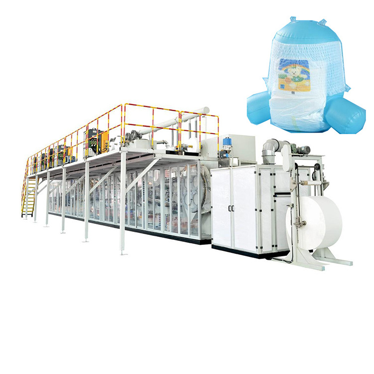 Baby Pampers Diapers Making Machine Production Line