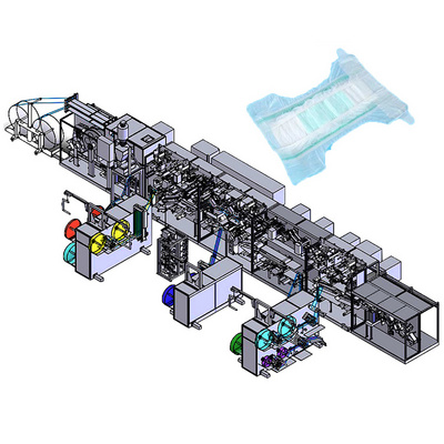 Baby Pampers Diapers Making Machine Production Line