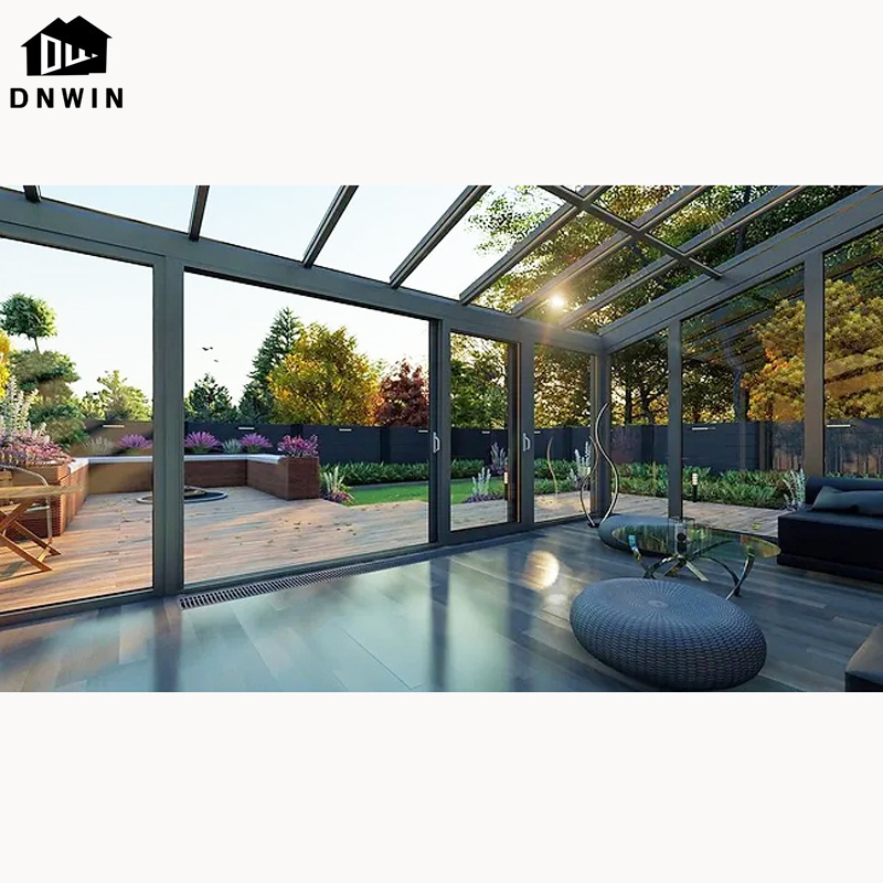 Factory customized villa four season outdoor garden aluminium glass house