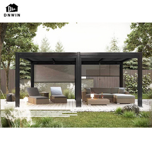 Electric waterproof roof swimming pool pavilion terrace freestanding outdoor aluminium gazebo