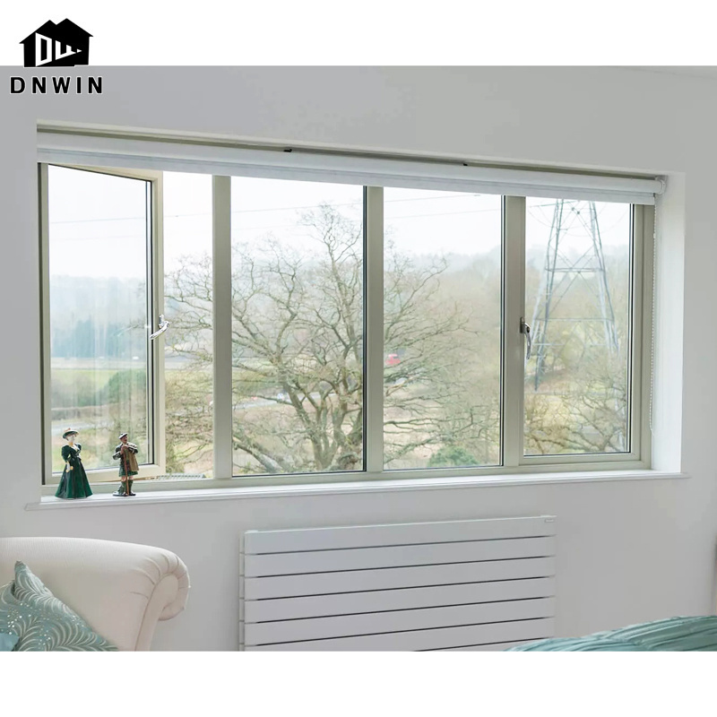 Custom made high quality villa aluminium inswing insulated double casement windows