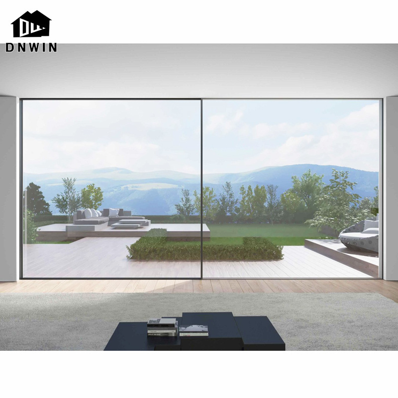 Latest luxury patio door modern design windproof exterior soundproof aluminium sliding glass door for villa