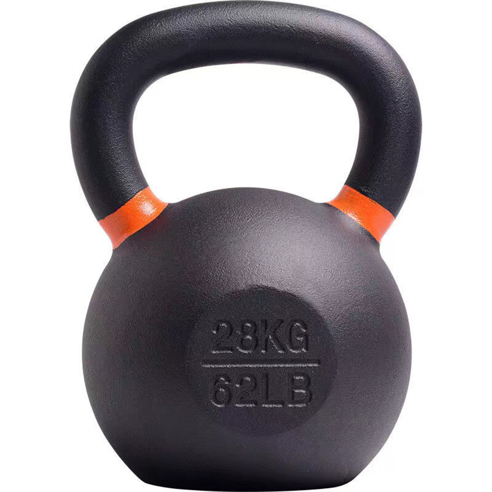 Hot Sale Gym Home Workout Equipment 20kg Kettlebell Grip Cast Iron Kettlebell with Colored Ring