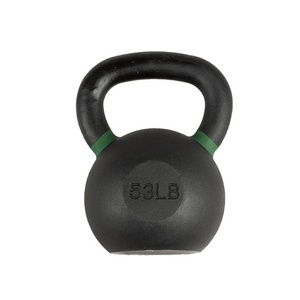 Hot Sale Gym Home Workout Equipment 20kg Kettlebell Grip Cast Iron Kettlebell with Colored Ring