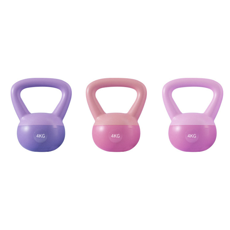 Fitness Equipment Free Weights Colorful Mini Kettlebell 2kg 5kg 8kg 10kg Soft Kettlebell for Women