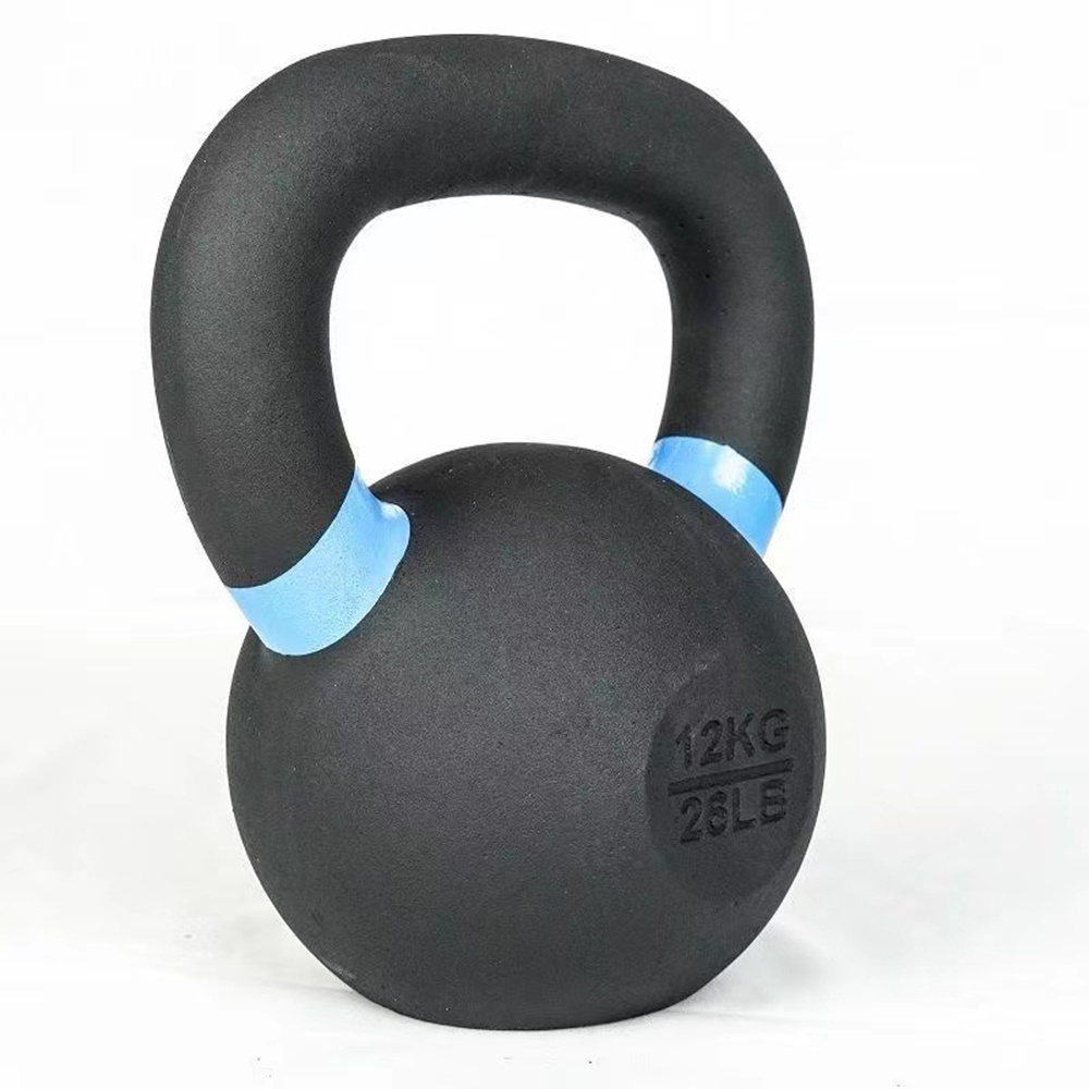 Hot Sale Gym Home Workout Equipment 20kg Kettlebell Grip Cast Iron Kettlebell with Colored Ring