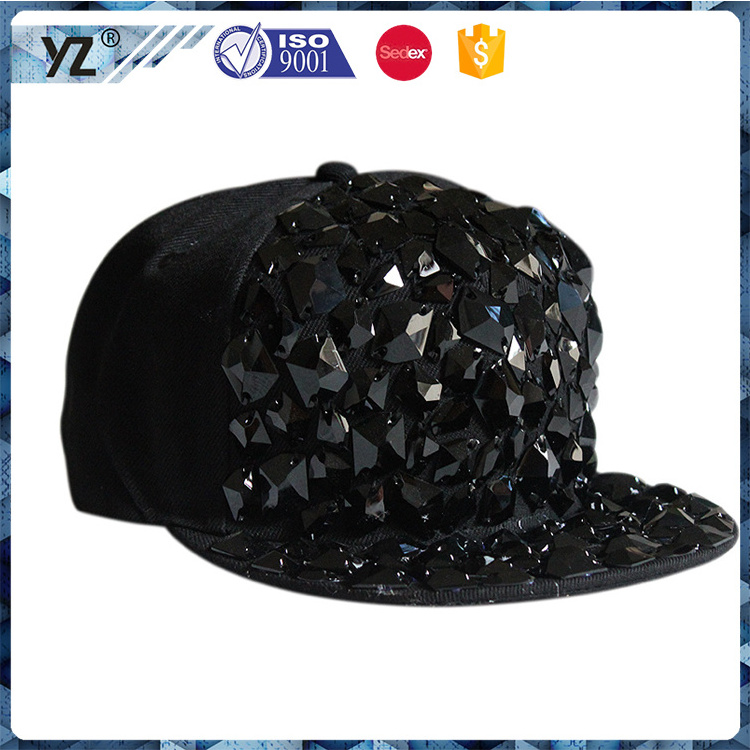 New Arrive Fashion Black Diamond  Hats Hip- Hop snapback caps christmas sale custom clinch bolt