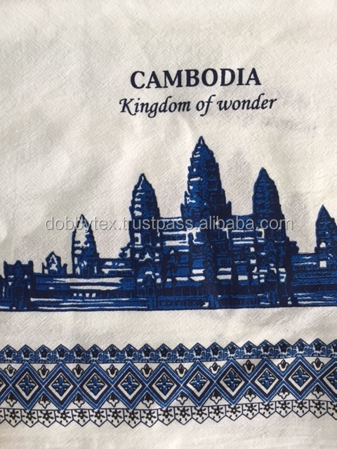 Angkor wat Thai print cotton 100% soft fabric Dobbytex for Cambodia market width 44/45 inches