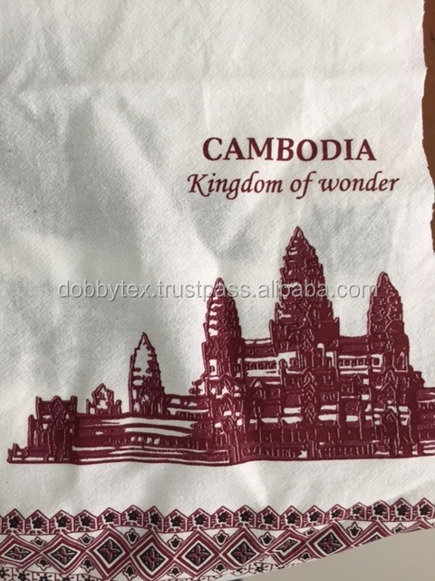 Angkor wat Thai print cotton 100% soft fabric Dobbytex for Cambodia market width 44/45 inches