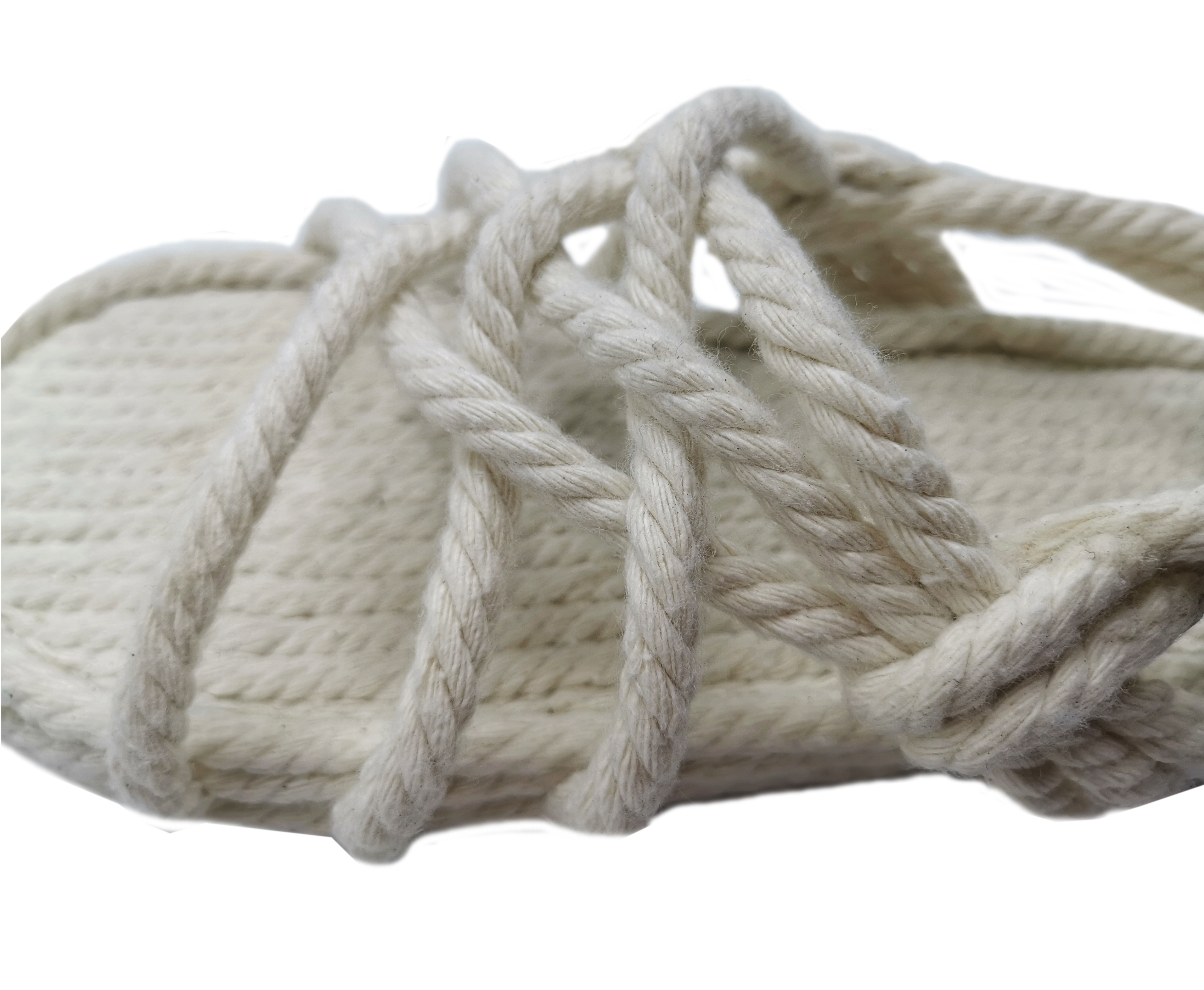 Handmade Hemp Soft Cotton Unisex Rope Sandals (OEM own brand/logo and packaging)