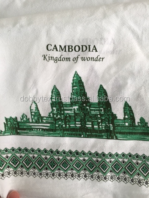 Angkor wat Thai print cotton 100% soft fabric Dobbytex for Cambodia market width 44/45 inches