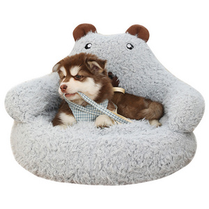 Factory Direct Sales Alpaca Cartoon Pet Dog Bed Custom Cat Bed House Bed For Dog Cute Pet Nest Kennel Soft Sleep Dog Matress