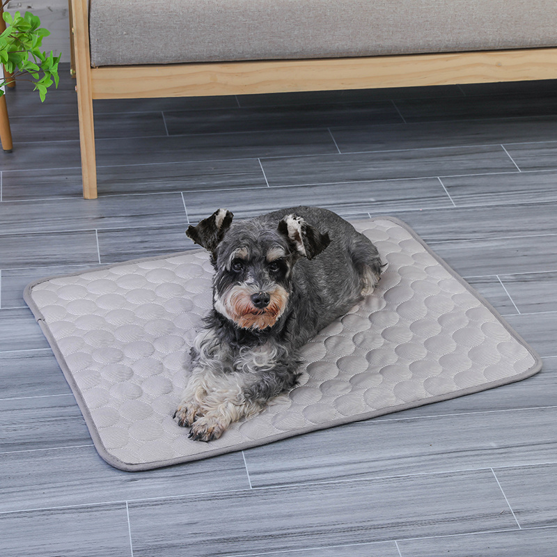 Ice Silk Pet Mats Pads Cool Dog Matress Breathable Dog Mat For The Car Pet Mats Pads Dog Bed Custom Factory Direct Sales