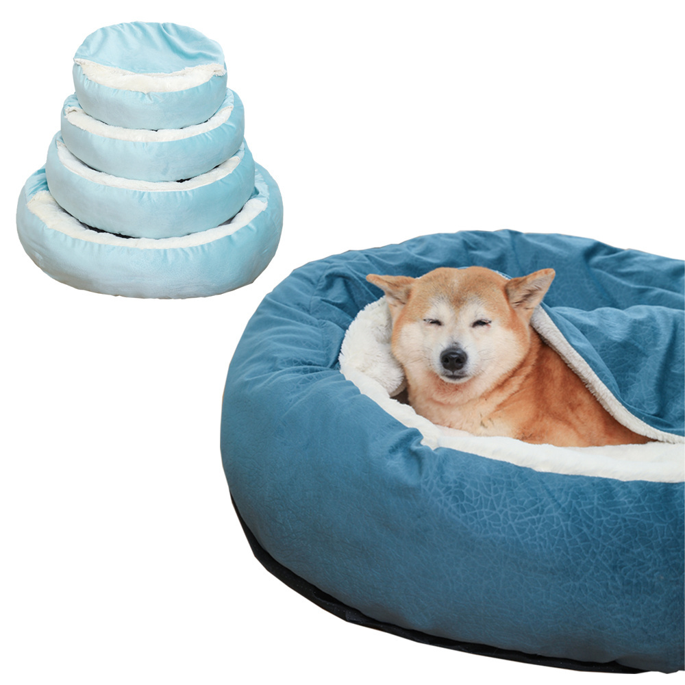 Pet Bed Anti-Slip Bottom Soft Warm Deep Sleep Bed For Dogs Custom Cute Dog Cushion Wholesale Luxury Small Cat House