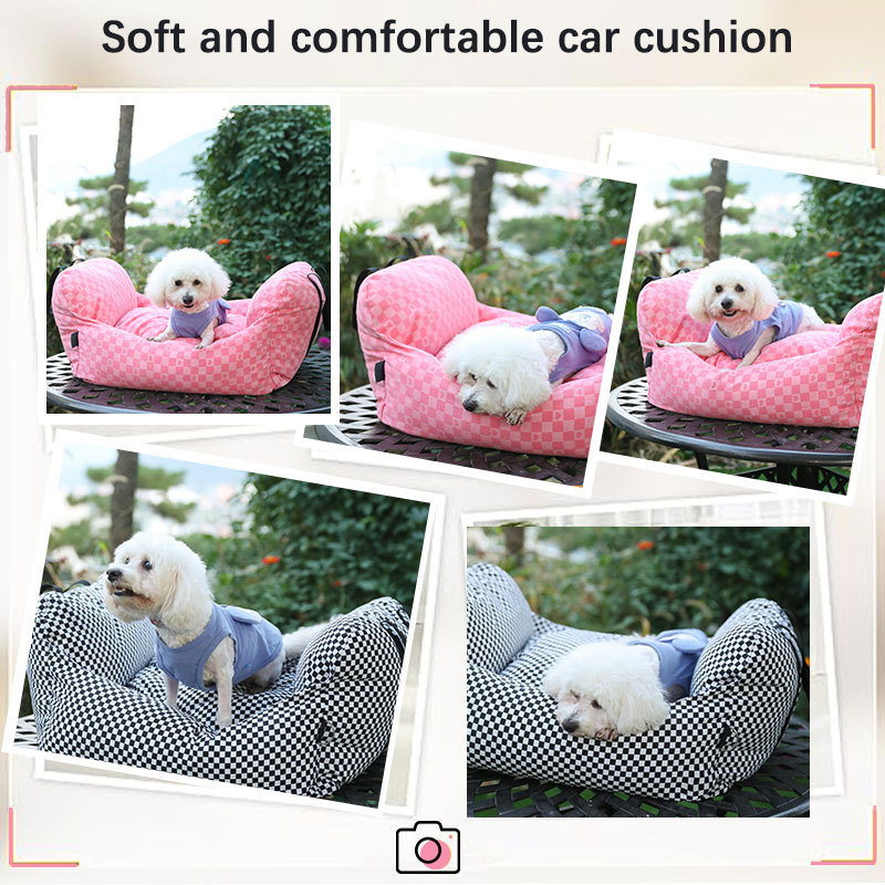 Hot Sale Car Kennel for Dogs High Quality Car Sofa Cushion Soft Cozy Pet Mats Safe Seat Dog Bed Pet Supplies Factory Wholesale