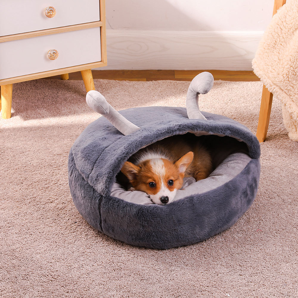 Warm Cartoon Burrow Dog Bed Pet Supplies Semi-enclosed Creative Soft Comfortable pet beds dog bed