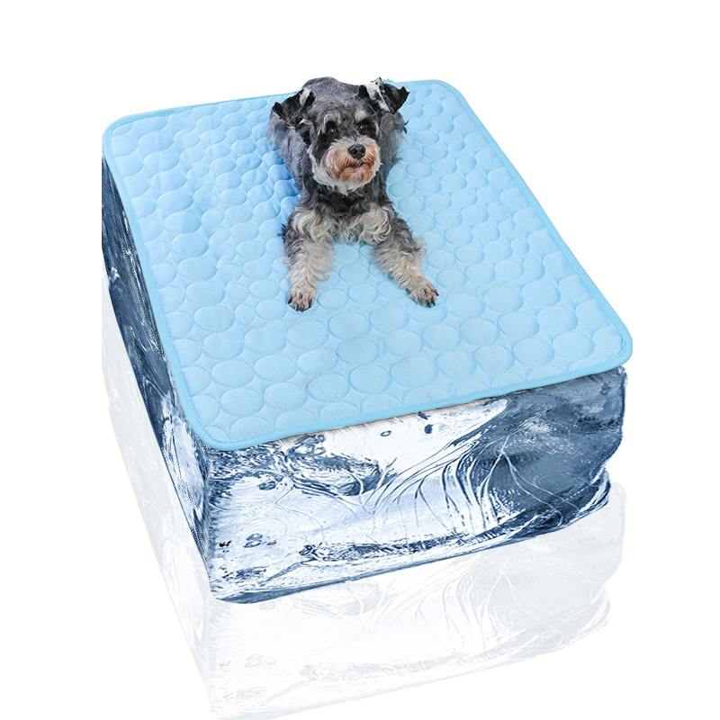 Ice Silk Pet Mats Pads Cool Dog Matress Breathable Dog Mat For The Car Pet Mats Pads Dog Bed Custom Factory Direct Sales