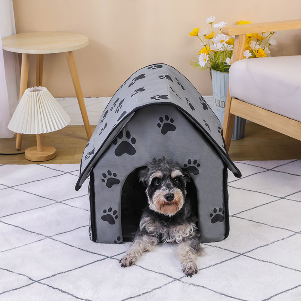 Dog House Indoor Soft Kennel Dog House Bed Warm Cat Nest Puppy Cave for Small Dogs