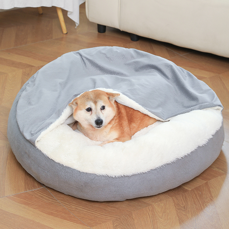 Pet Bed Anti-Slip Bottom Soft Warm Deep Sleep Bed For Dogs Custom Cute Dog Cushion Wholesale Luxury Small Cat House