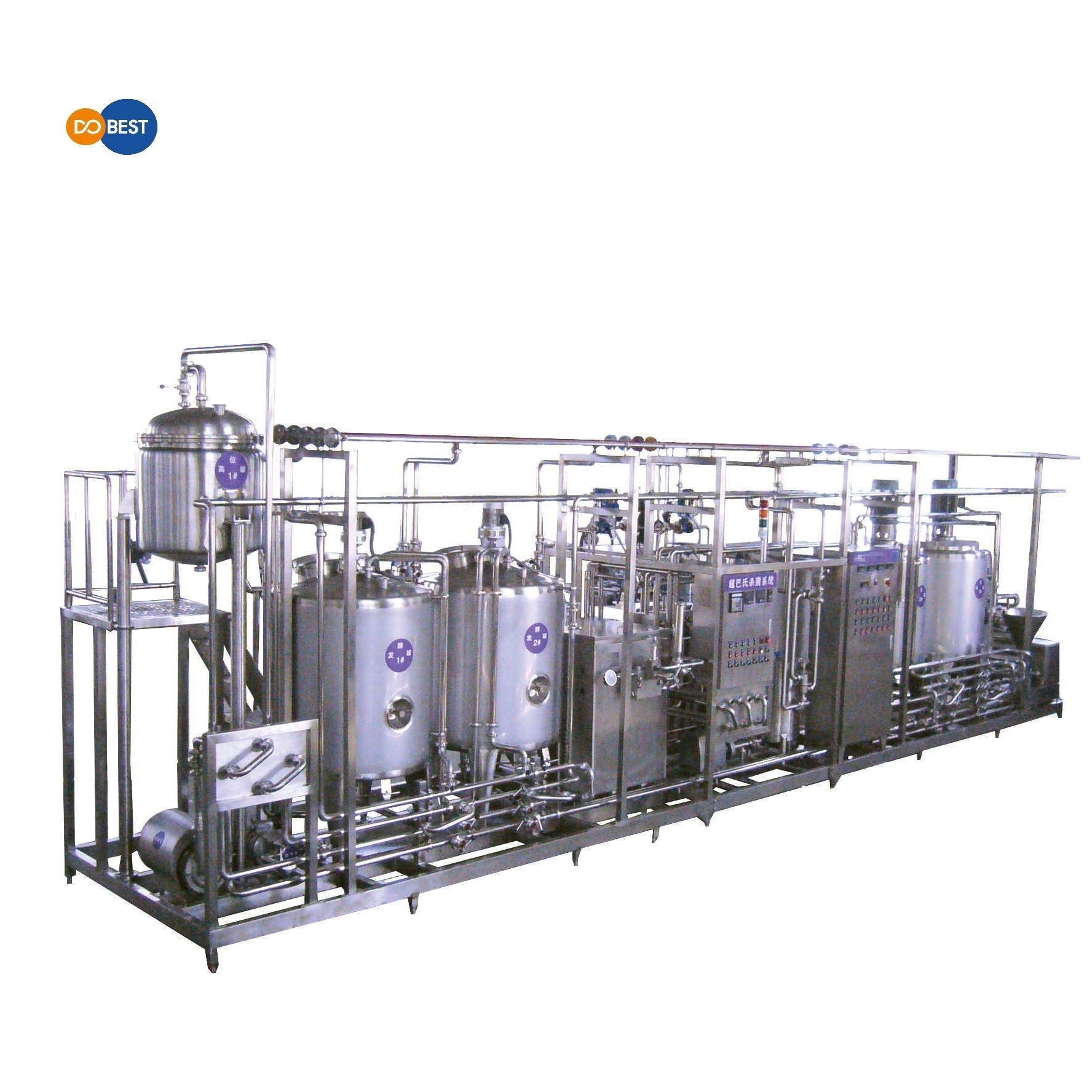 2022 DOBEST dairy milk production line dry powder milk making machine/baby formula milk powder yogurt processing line