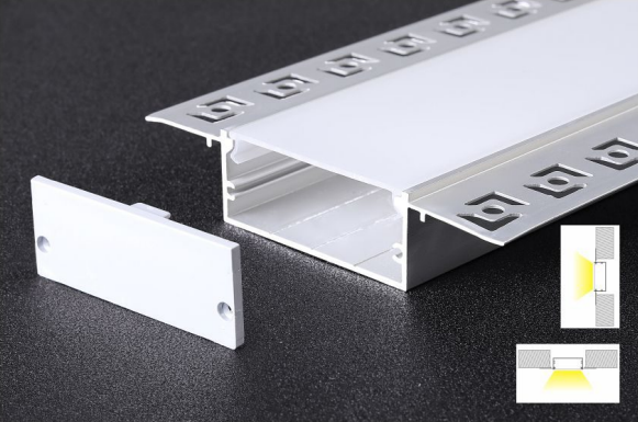 10mm Mall Led Strip Aluminum Led Plasterboard Aluminium Profile Anodized Angle Is Alloy 6000 Series Recessed Silver