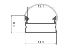 10mm Mall Led Strip Aluminum Led Plasterboard Aluminium Profile Anodized Angle Is Alloy 6000 Series Recessed Silver