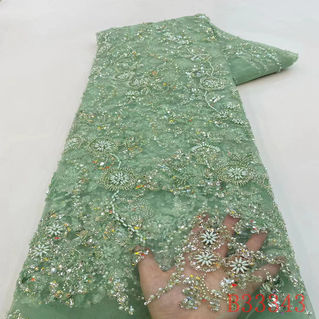 quality luxury glass bead mesh for bearing embroidered and beaded tulle overlay wedding dress