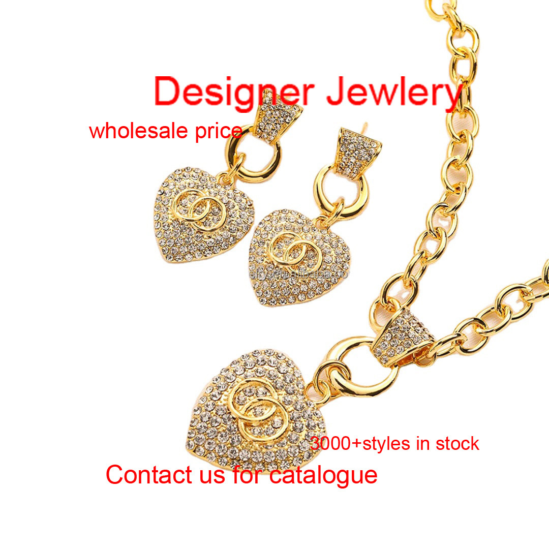 Designer Jewelry Famous Brand Double G CC Necklace Wholesale Inspired Designer Necklace Women Luxury Jewelry