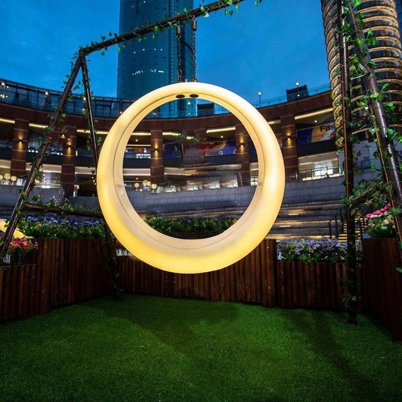 LED Swing glowing lighting swing Outdoor colorful hanging swing chair