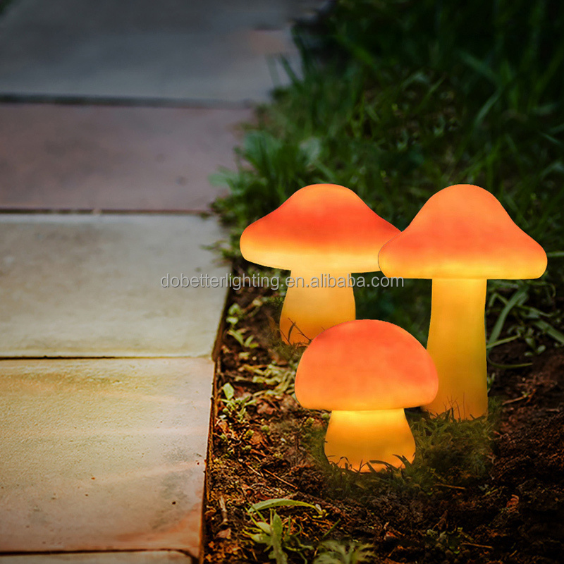 Outdoor Holiday Christmas Street landscape garden Fiberglass mushroom plants Motif Lights for Park/Gardon