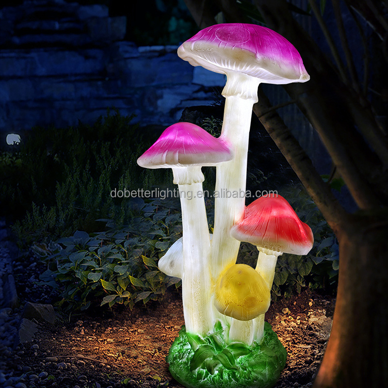 Outdoor Holiday Christmas Street landscape garden Fiberglass mushroom plants Motif Lights for Park/Gardon