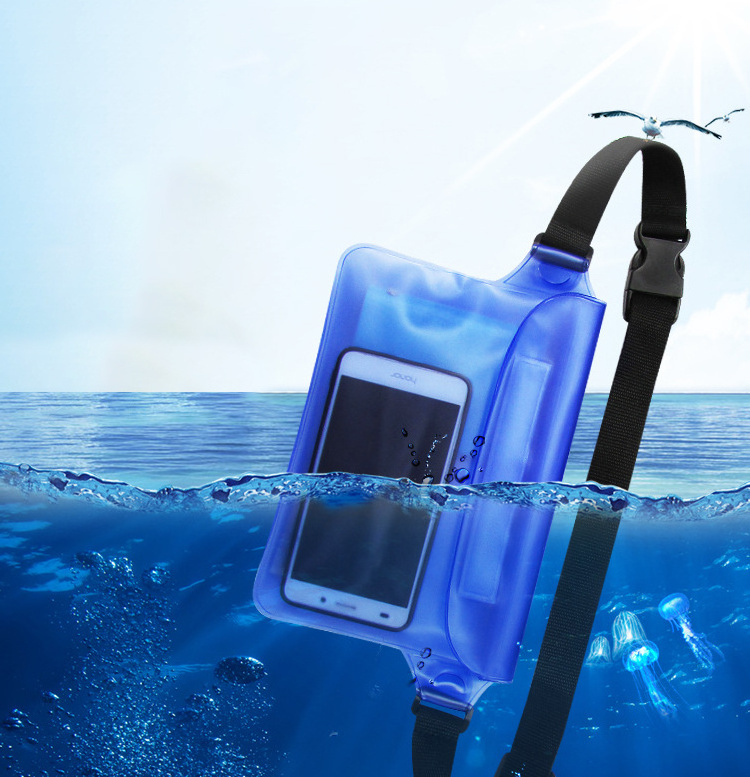 Waterproof Swimming Bag For Ski Diving Waist Pack Bag Underwater Mobile Phone Bags Case Cover For Beach Swimming