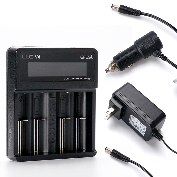 Efest Luc V4 Lcd Portable 110 Volts Dc 12V Car 20000 2A 10000 10Amp Battery Charger