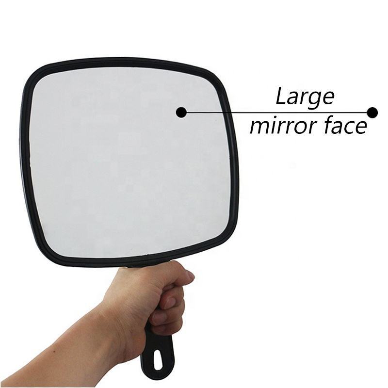 DOCARELIFE Simple New Design Small Portable and Durable Handheld Square Makeup Hand Mirror with Handle Personalized CE ROHS FCC