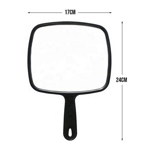 DOCARELIFE Simple New Design Small Portable and Durable Handheld Square Makeup Hand Mirror with Handle Personalized CE ROHS FCC